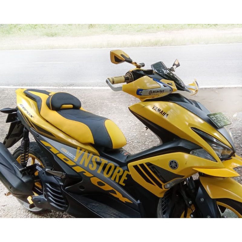 Cover Jok Aerox 155 / Kulit Jok Aerox New 160 Custom Variasi Sandran Tengah Jok