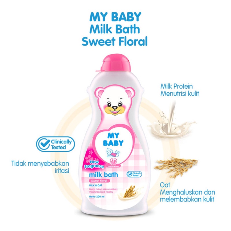 My Baby Milk Bath - Sabun Cair Bayi 200ml