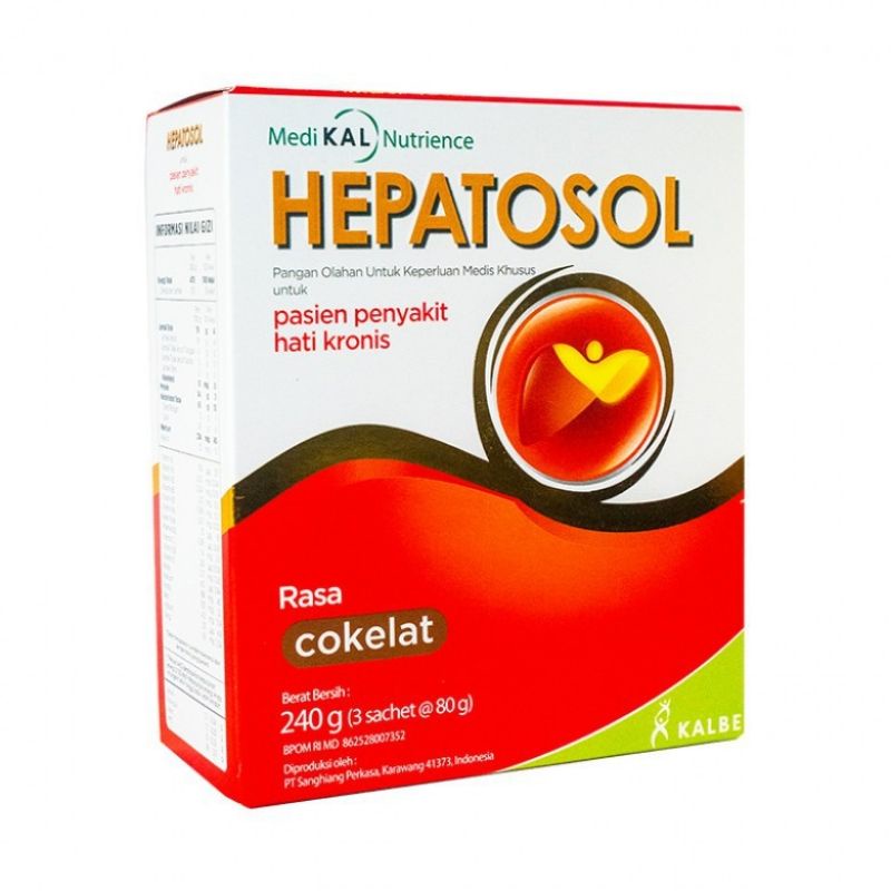 

Hepatosol Vanilla 240gr - Susu Asupan Nutrisi Untuk Pasien Penyakit Hati Kronik