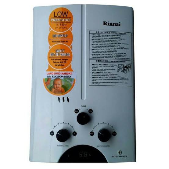 WATER HEATER PEMANAS AIR RINNAI GAS REU-5CFC