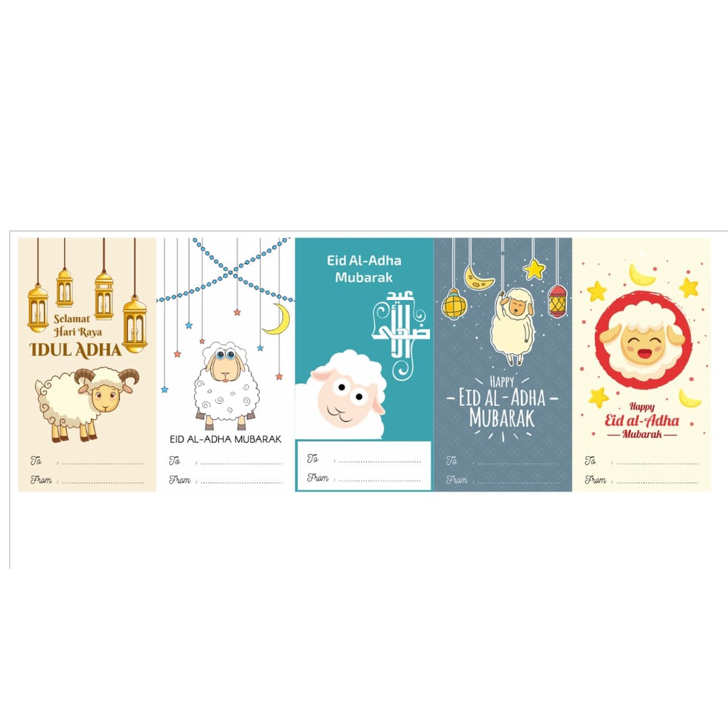 

10PCS Sticker Toples Stiker Hampers idul Adha