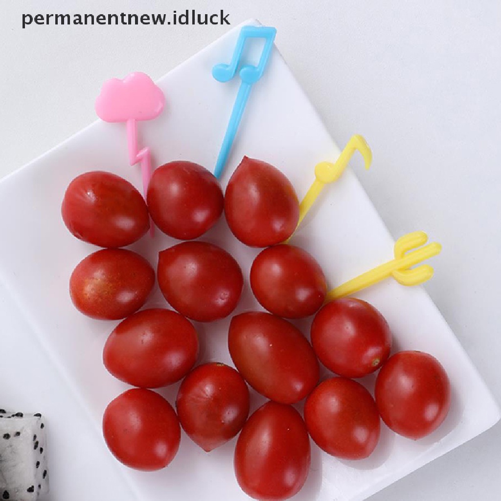 18pcs / Set Garpu Buah / Kue / Dessert Untuk Dekorasi Bento Anak