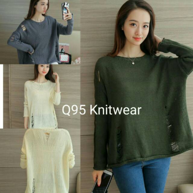 Sweater boxy/loose ripped