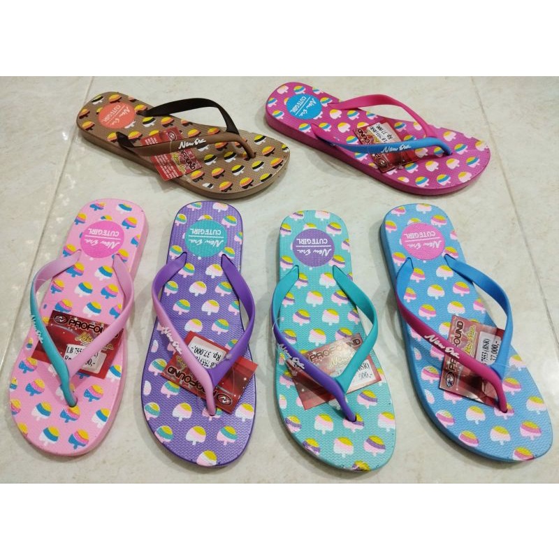 Sandal Jepit Karet Jelly Wanita New Era