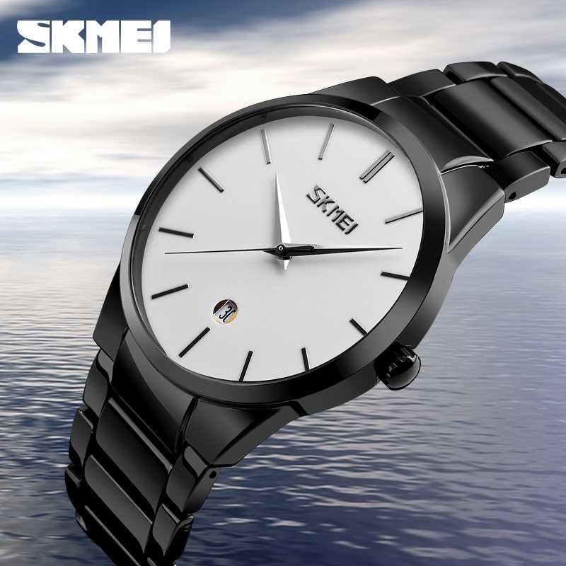 SKMEI Jam Tangan Analog Pria Murah JT 150 Skemei Jamtangan Stainless Steel Stylish Cowok Keren