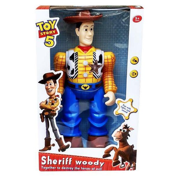Mainan Anak Figure Sheriff Woody Toy Story 5 Toys Figurine Set Robot