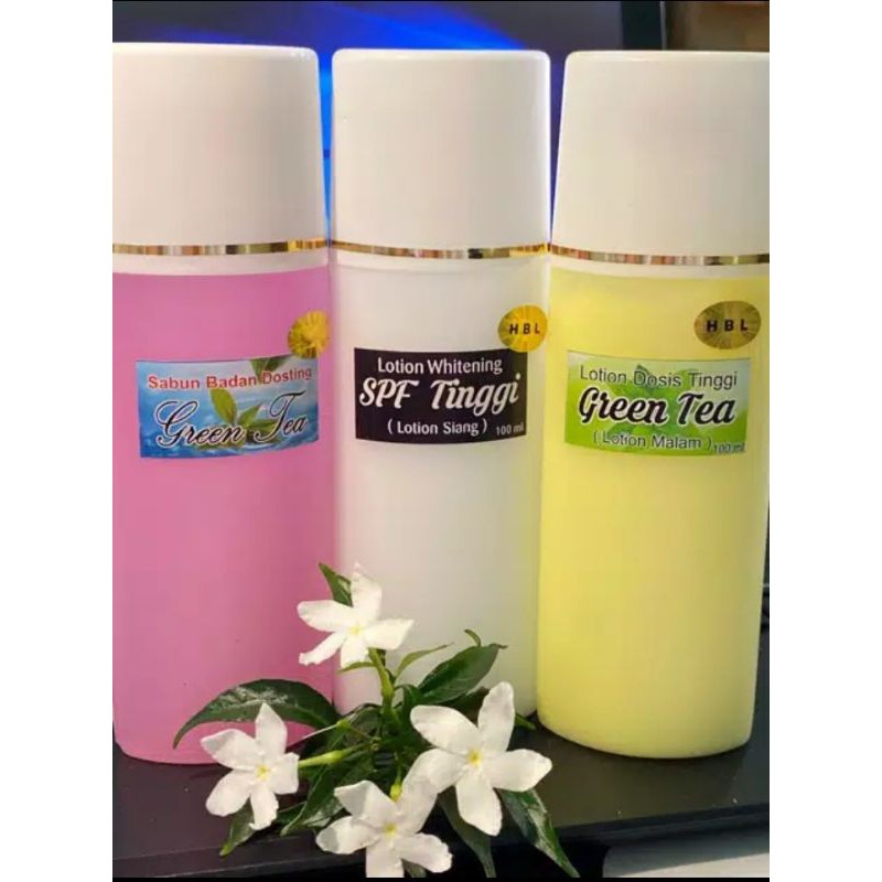 HBL GREEN TEA/ LOTION GREEN TEA/ PEMUTIH BADAN BPOM
