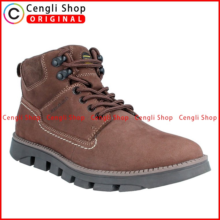 SEPATU BOOT PRIA PAKALOLO BOOTS ORIGINAL KULIT ASLI ORI COKLAT PB02