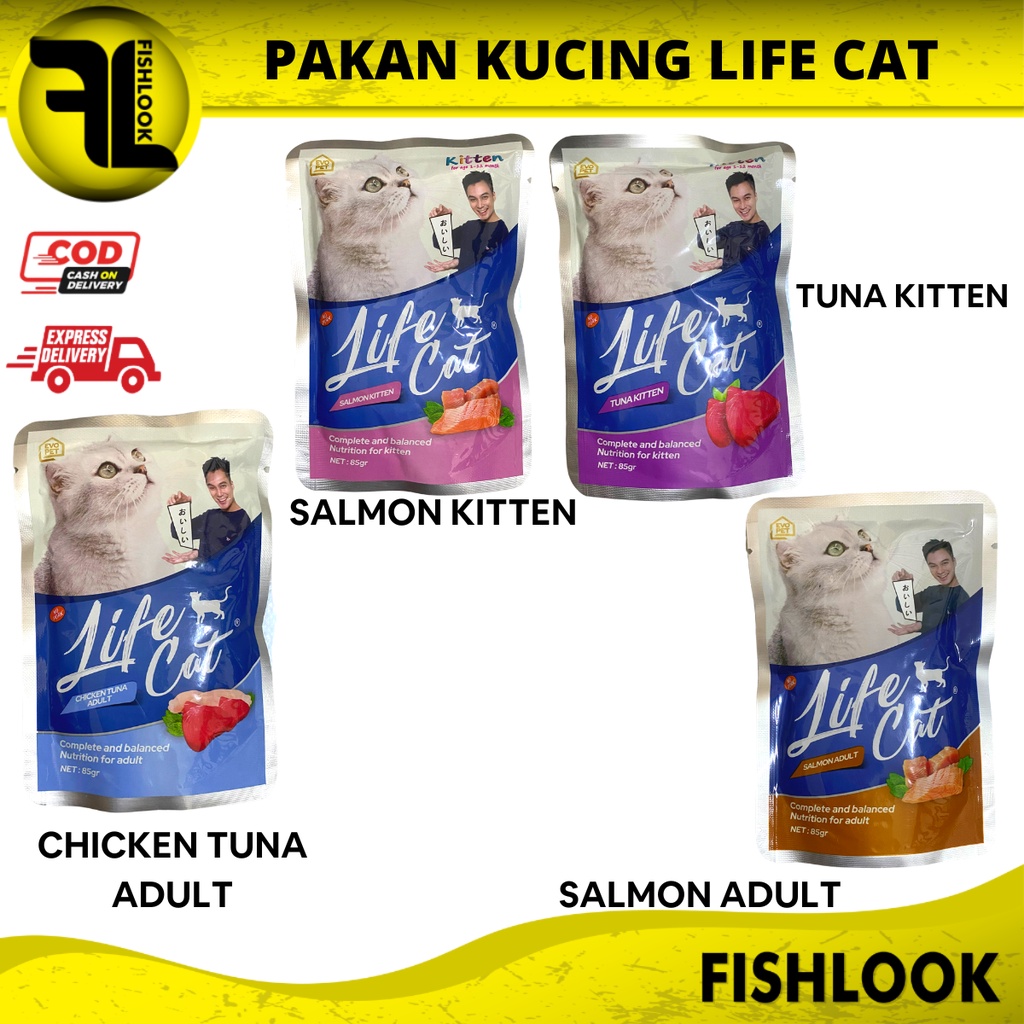 Life Cat Pouch 85 Gr - Makanan Kucing Basah Pakan Kucing Basah Terbaik