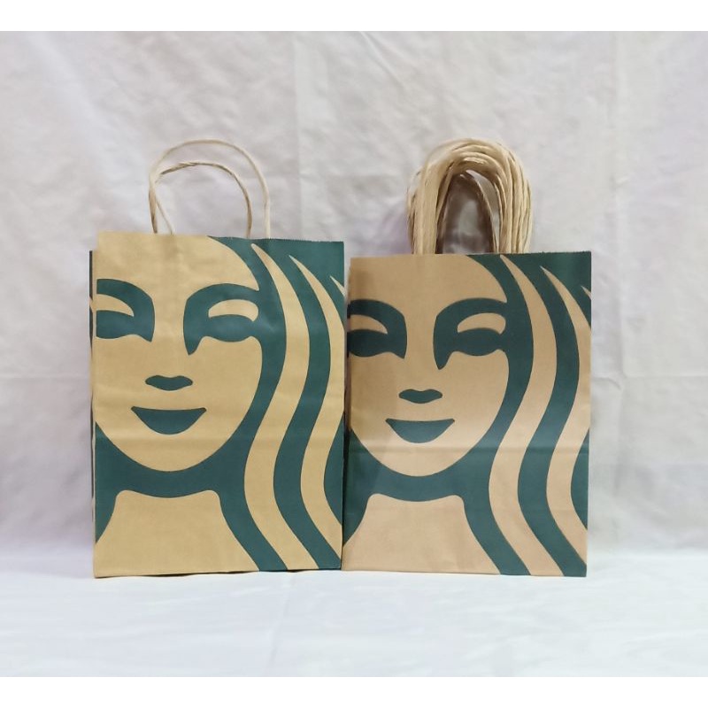 

Paperbag Goodie Bag Spunbond Tote Bag Tas Kantong Ketas Starbucks (bekas)