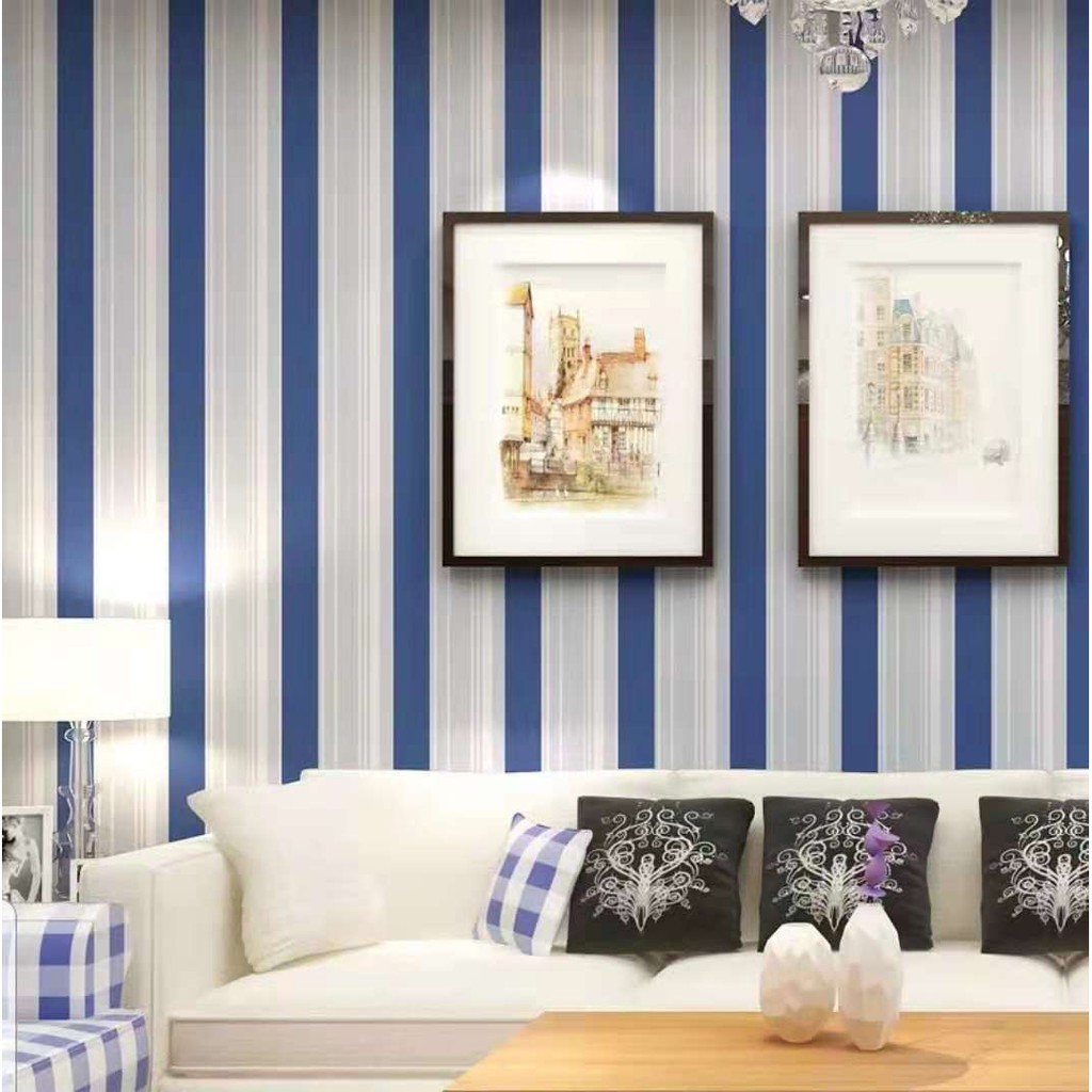 WALLPAPER STICKER DINDING MOTIF SALUR 45cmX10m