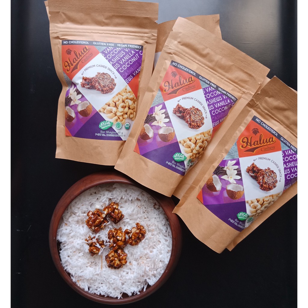 

Halua Cashew Nuts - Vanilla Coconut (Vanila Kelapa)