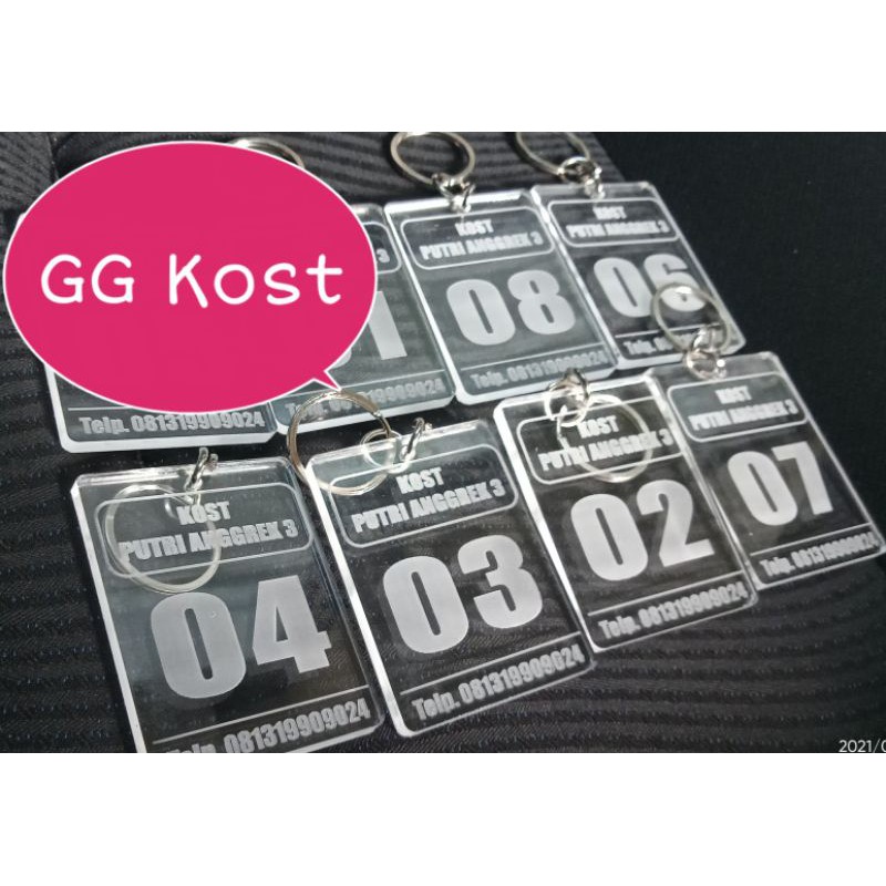 Gantungan Kunci HOTEL, RUMAH KOST terkuat Tebal Awet Anti Putus Thick Strong Durable Long Lasting Key Chain