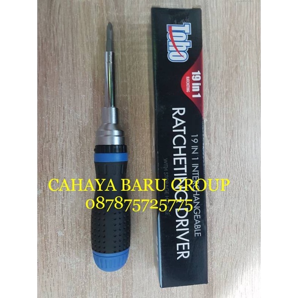 OBENG TOHO 19 IN 1 INTERCHANGEABLE RATCHETING