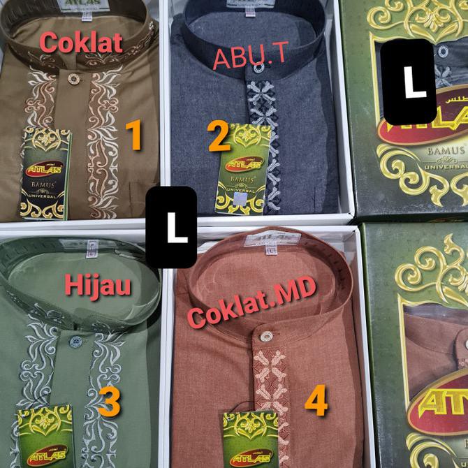 READY-STORE BAJU KOKO ATLAS LENGAN PANJANG - PUTIH, S