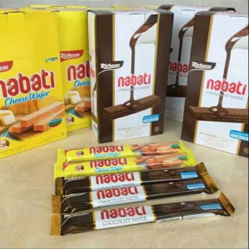 

Richeese Nabati Cheese Wafer Richoco Nabati Chocolate Wafer Nabati Wafer isi 20pcs