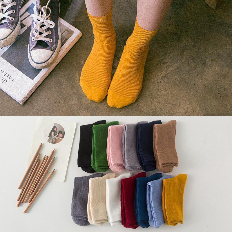  Kaos  Kaki  Gaya Korea Warna Permen Polos  untuk Anak  