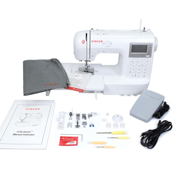 MESIN JAHIT SINGER 9100 STYLIST DIGITAL PORTABLE MULTIFUNGSI