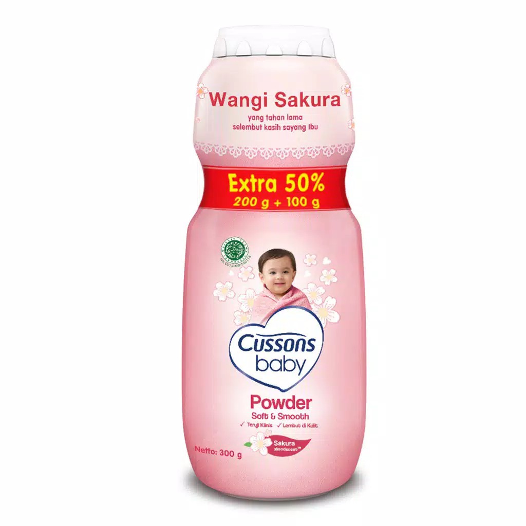 MOMS_ CUSSONS BABY POWDER 200gr Extra Fill 100gr BEDAK TABUR BAYI