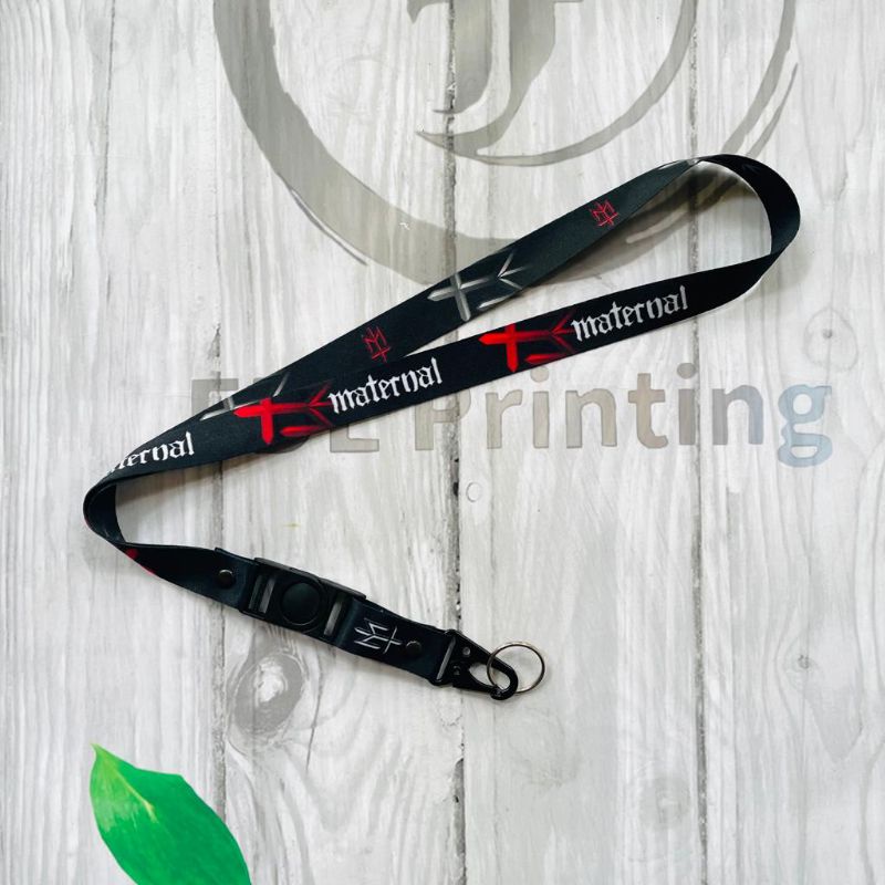 

Lanyard Printing Gantungan IdCard Motif - Maternal + karet o ring 13mm