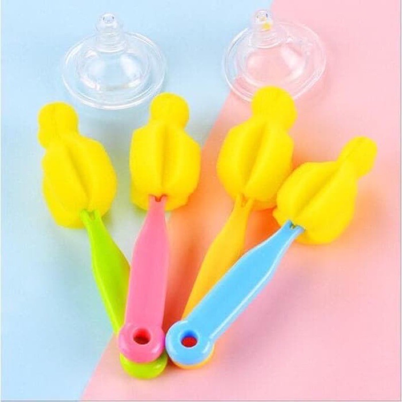 DK Sponge Nipple Brush / Sikat Pembersih Botol Kecil Dot Murah