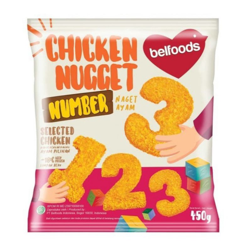 

Belfoods Chiken Nuget Number 450gr