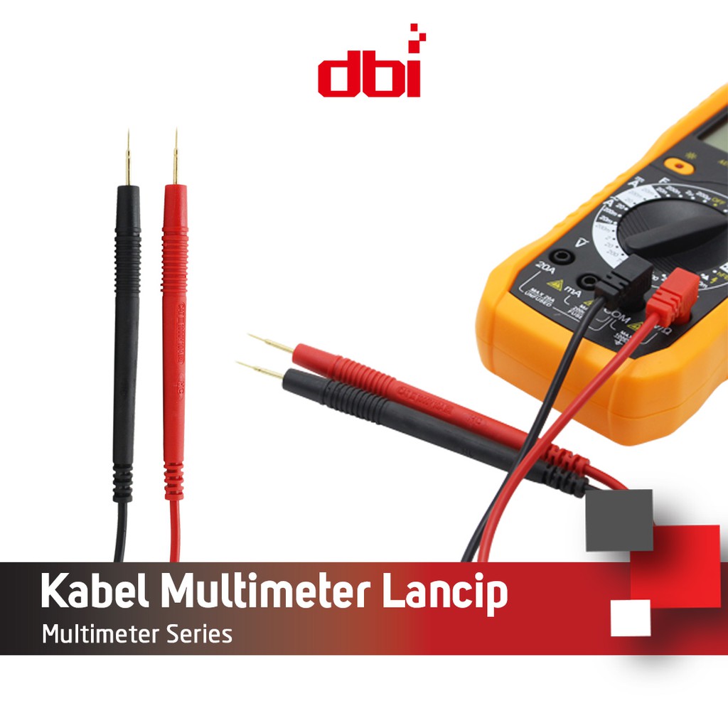 Kabel Multimeter Multitester Jarum Lancip