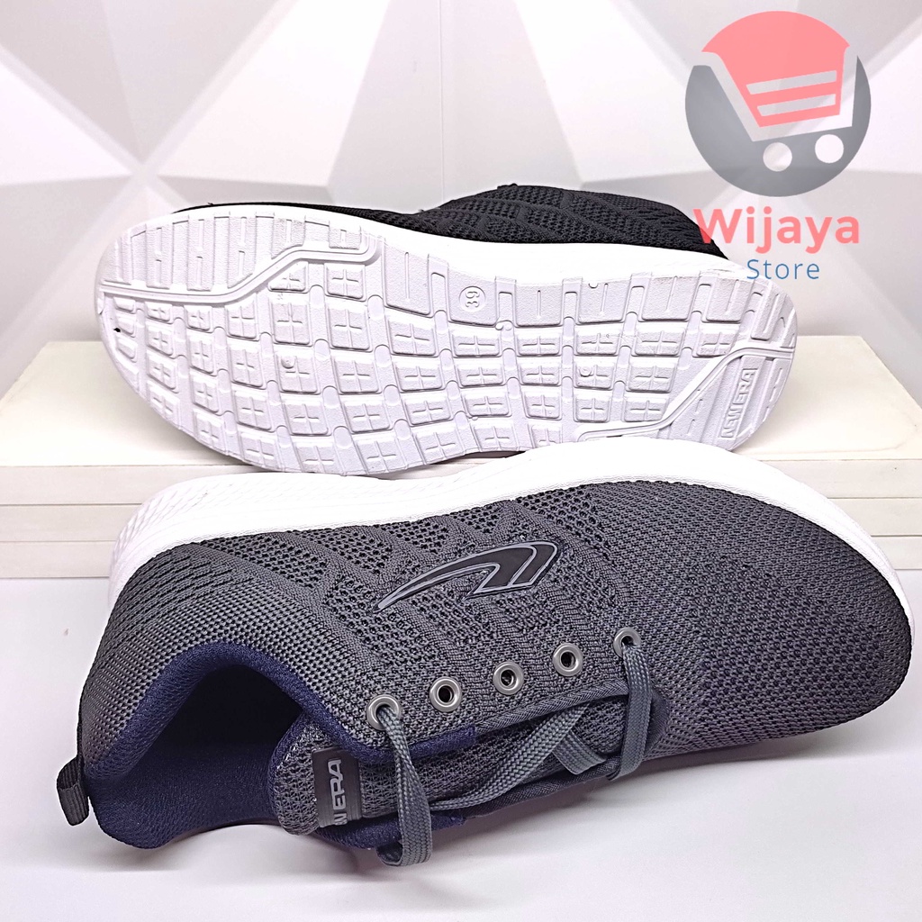 Sepatu Sneaker Pria New Era Original Olahraga Sport Stylish Maskulin Warna Navy Abu ALPHARD AUDI