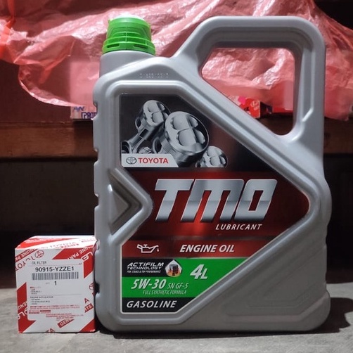 Paket Oli Mesin Toyota TMO 5w-30 + Filter Oli Yaris Vios Sienta Etios ORIGINAL