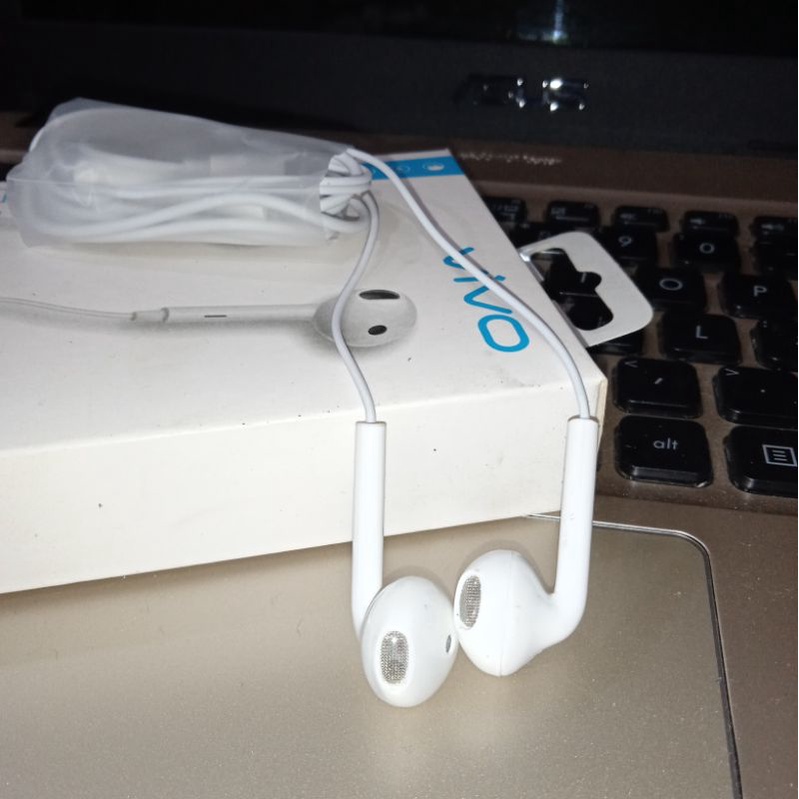(Y19 Series) EARPHONE VIVO Hi-Res EXTRA BASS HEADSET ORI VIVO Y17 Y15 Y12 Y12S Y20S Y53S Y53 Y65