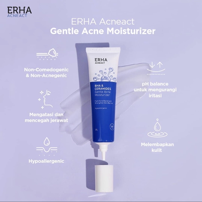 Jual ERHA Acneact Gentle Acne Moisturizer 30gr Shopee Indonesia