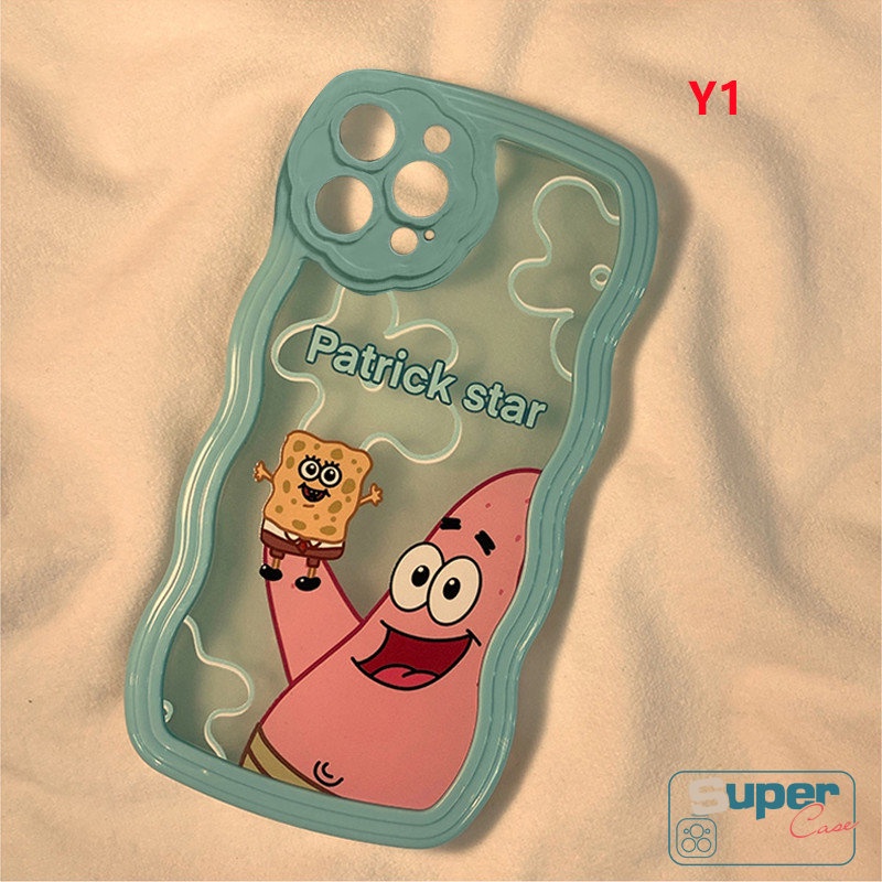 Soft Case Motif Kartun SpongeBob Patrick Star Flower Untuk iPhone 11 13 12 Pro MAX 6 6s 7 8 Plus XR X XS MAX SE 2020