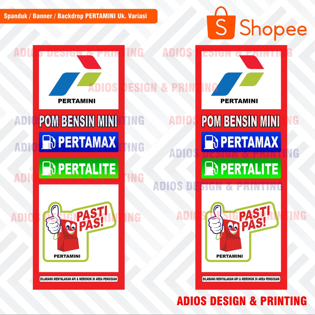 spanduk banner pertamini / pom mini / pom bensin mini