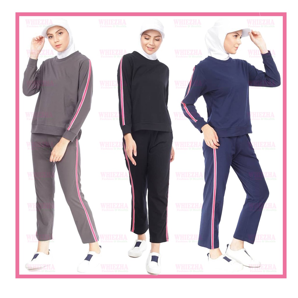 Set Baju Olahraga Wanita Muslim Baju Olahraga Muslimah Kaos Olahraga Wanita Pakaian Olahraga Wanita Shopee Indonesia