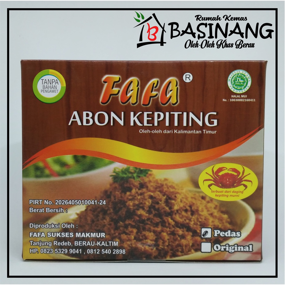 

Abon Kepiting - Fafa | Khas berau kalimantan timur