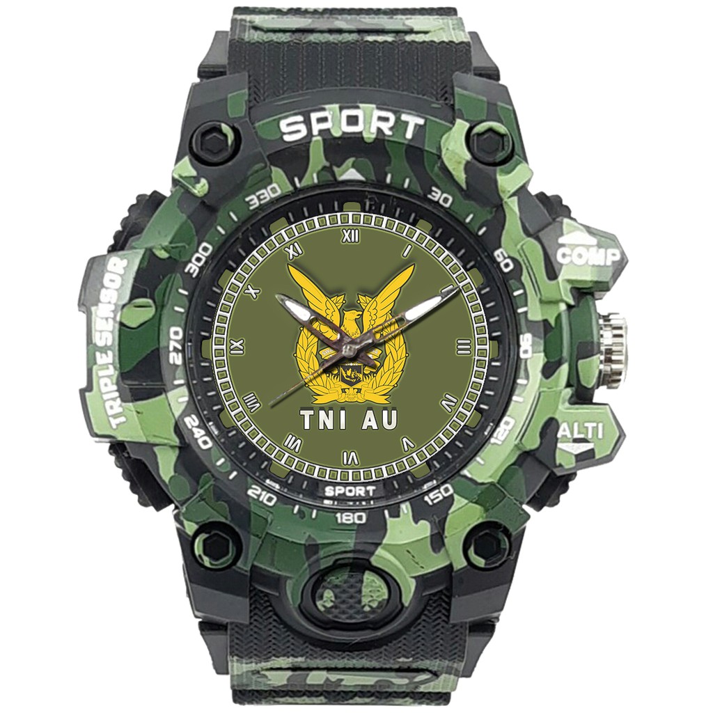 (SPECIAL EDITION) JAM TANGAN LOGO TNI-AU WATER RESISTANT NO.6