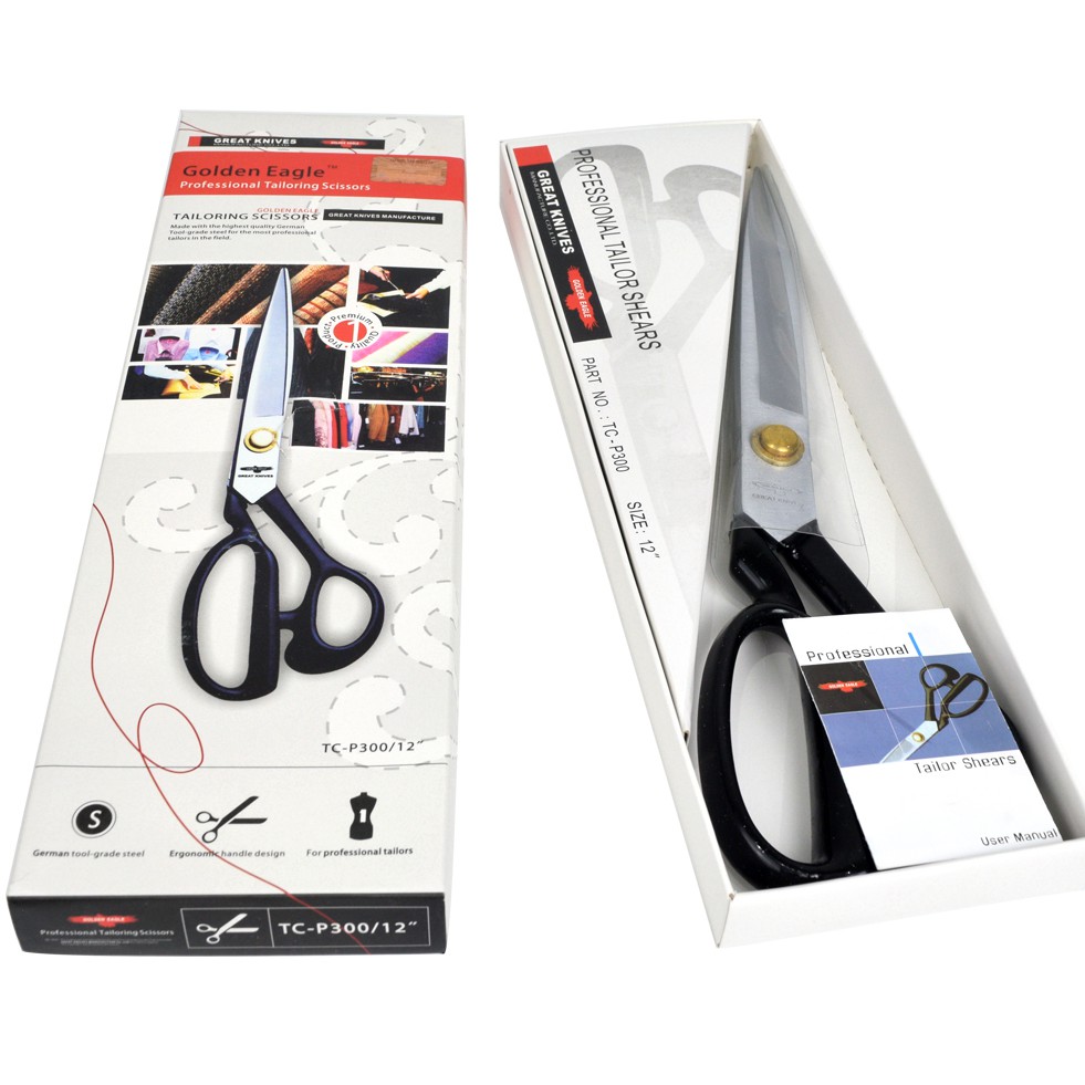 Gunting Potong Bahan Kain Professional WAYKEN 12 inch TC-W300-12 - Professional Tailor Scissors