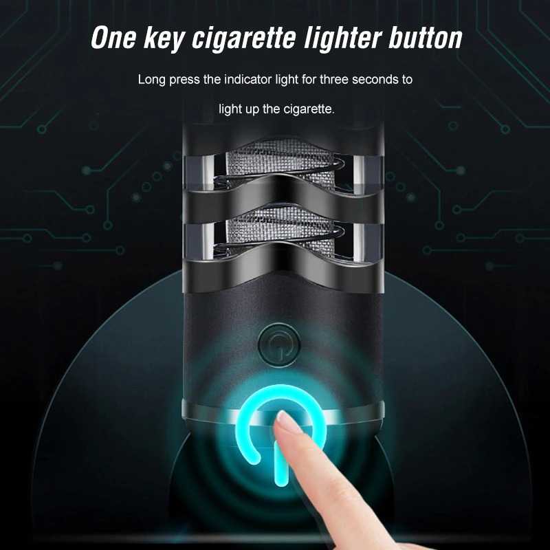 GIJ -Lighter Asbak Rokok Portable with USB Coil Lighter