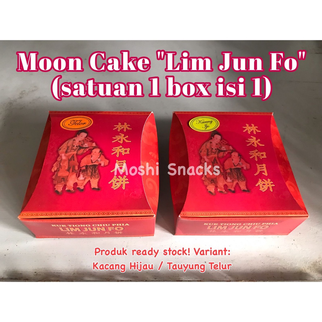 Mooncake Moon Cake Gojin Tangkwe Kundur Tausa Kacang Hijau / Kue Bulan LIM JUN FO Asli Bangka / Tion