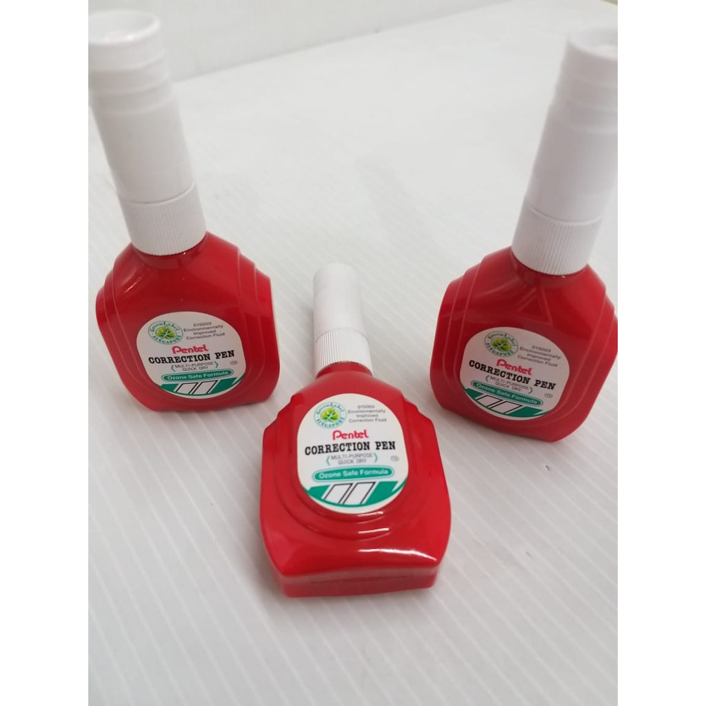 

Tip Ex Cair / Correction Fluid Pen Pentel Botol Merah ZLC1-W