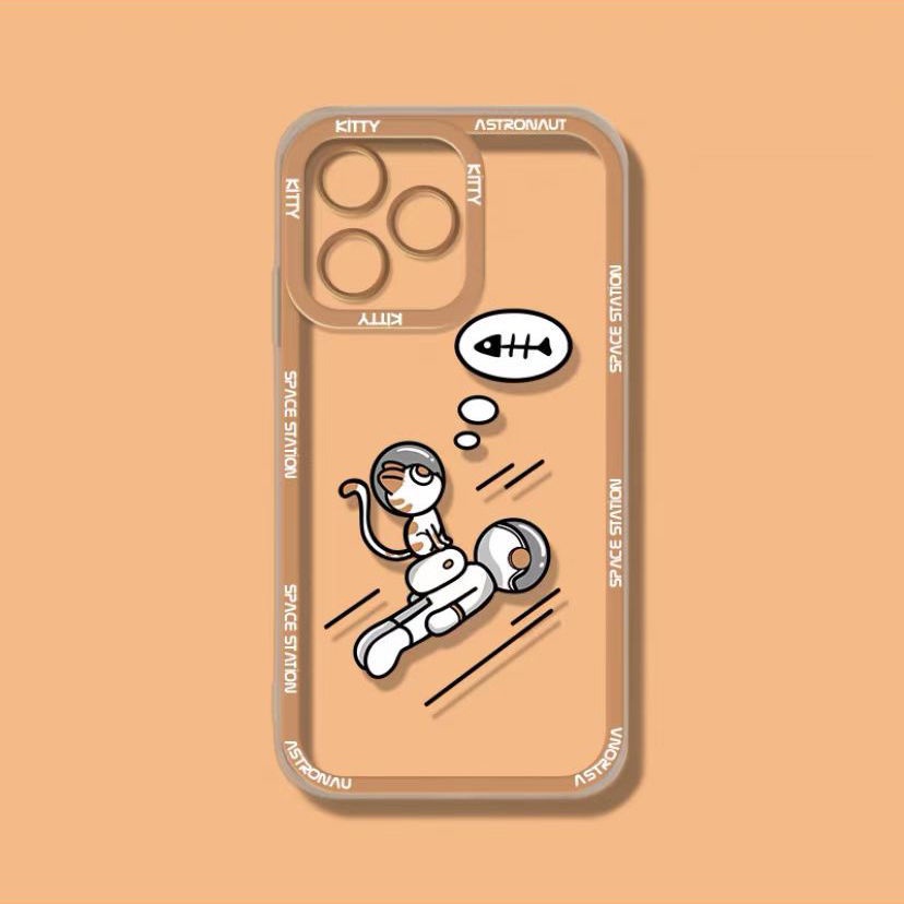 Case Desain Astronot Untuk Iphone 13 Pro Max / 12 / 11 / XS / XR / X / 8 / 7 / 6 / 6s / Plus Se20