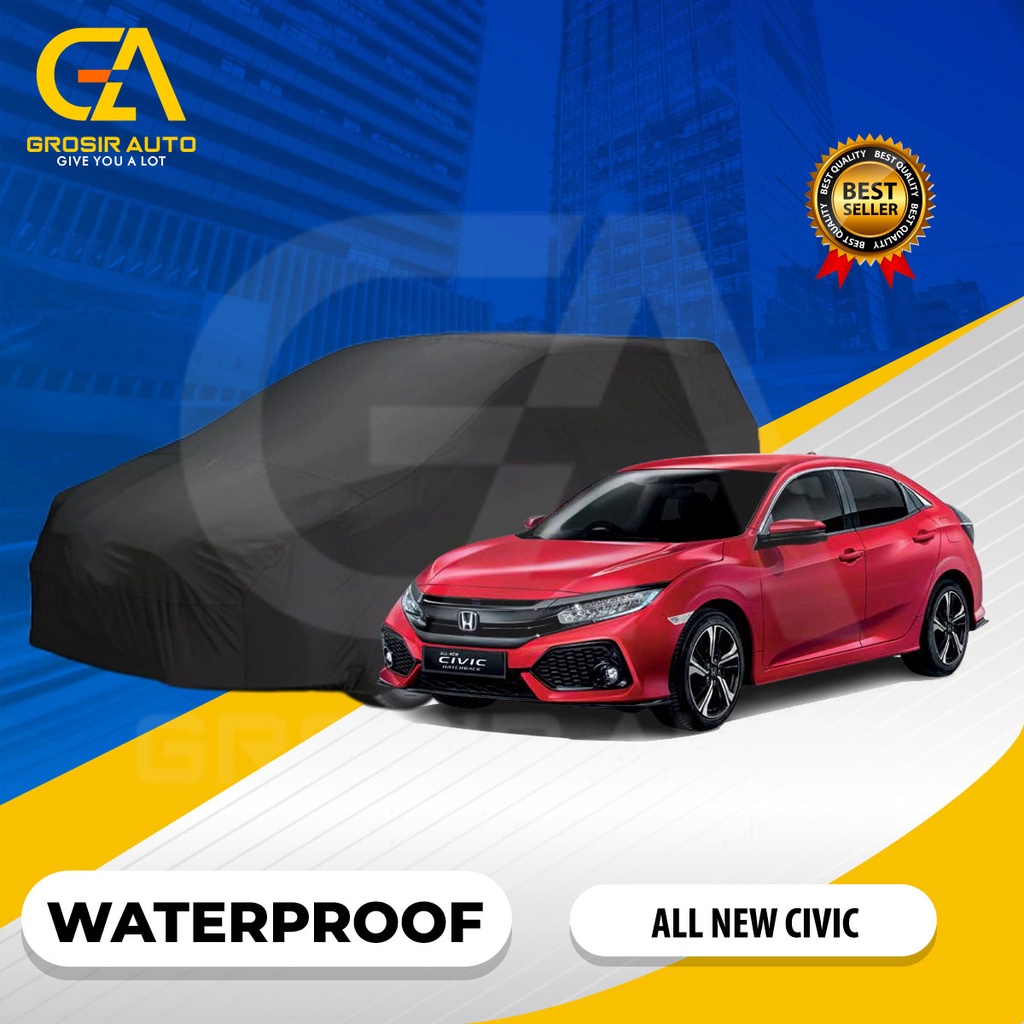 Sarung Body Cover Mobil Hitam /Sarung Penutup Mobil ALL NEW CIVIC Waterproof