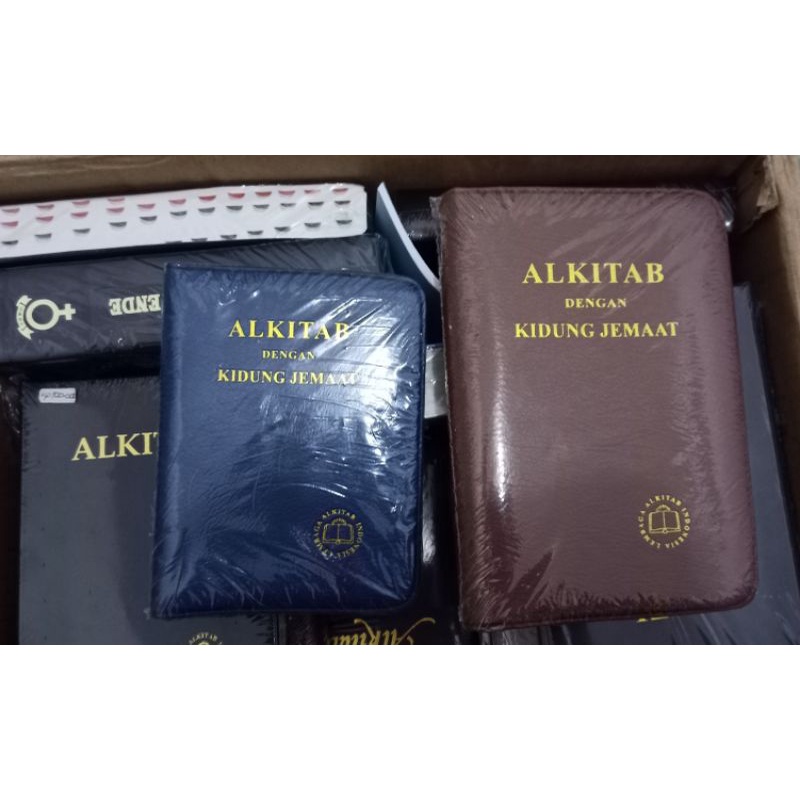 Alkitab Dengan Kidung Jemaat bersampul kulit imitasi Ukuran Besar
