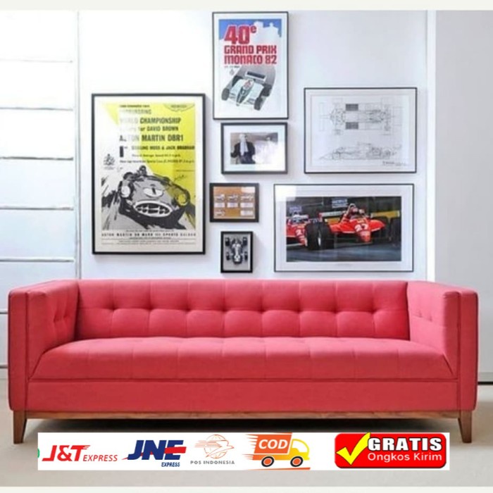 Sofa vintage jadul Minimalis 3 dudukan