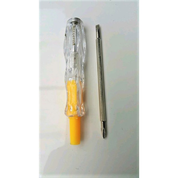 Obeng Tespen Bolak Balik +- 14cm Taspen bolak-balik plus minus kuning TEST PEN DREI SCREWDRIVER + -