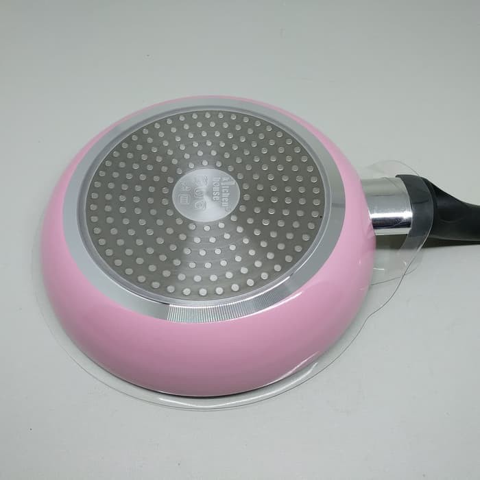 Promo New Kitchen House Cyprus Fry Pan Pink Induction Teflon Induksi 20Cm 20 Cm