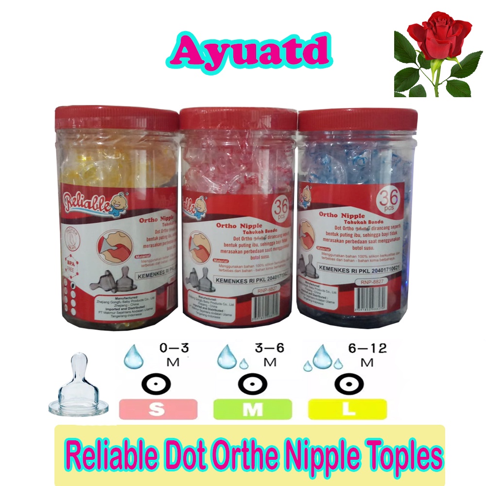 Reliable Dot Ortho Nipple Isi 36 Pcs