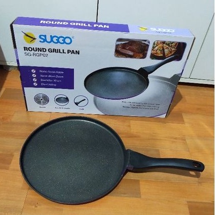 Grillpan BBQ / Alat Panggang Bulat / Pizza Pan SUGGO 30 cm / Round Grill Pan