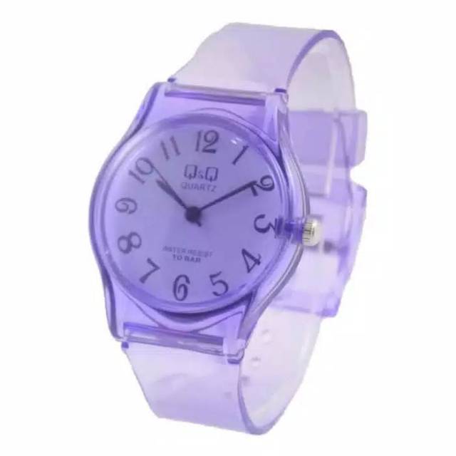 Jam Tangan Wanita Q&amp;Q Traspadan Strap Rubber(Dikirim Dari Jakarta)