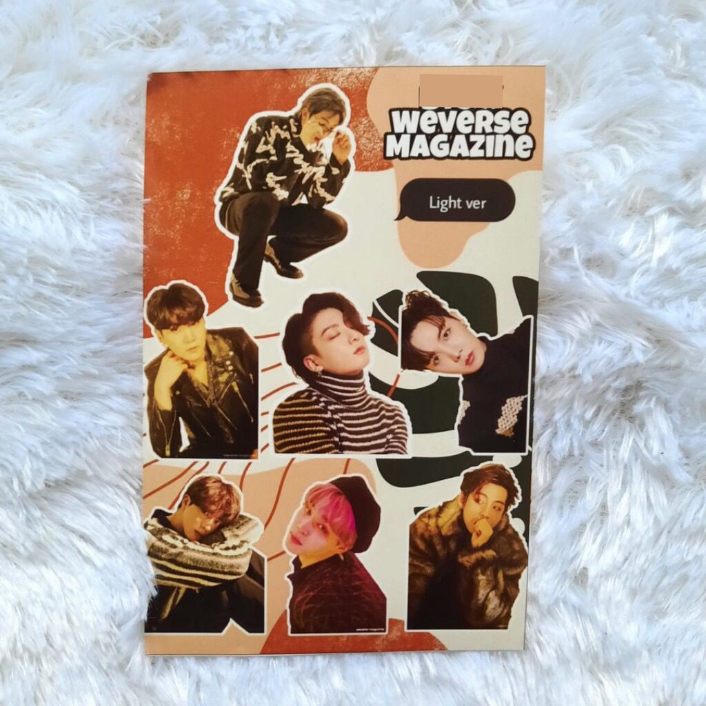 STICKER BANGTAN WEVERSE MAGAZINE 2020